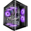Mars Gaming MC-CURV Caja Torre ATX - Cristal Templado Curvo Continuo - Doble Camara - Conectividad USB-C y USB 3.0 - 7 Ranuras de Expansion - 343x286x353mm - Color Negro