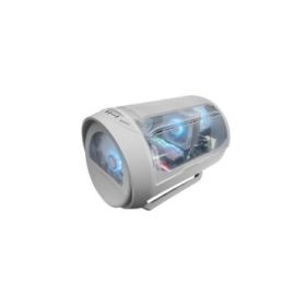 Mars Gaming MC-CYLON Minitorre Ultracompacta - Ventilador Frontal RGB Chroma de 200mm - Ventilador Trasero de 120mm - Soporte MicroATX/Mini-ITX - 3 Ranuras de Expansion - 460x330x325mm - Color Blanco
