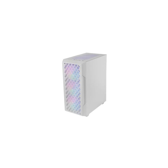 Mars Gaming MC-GEO Caja Torre ATX - 4 Ventiladores de 120mm FRGB - Rejilla Frontal Metalica - Doble Camara - 7 Ranuras de Expansion - Color Blanco