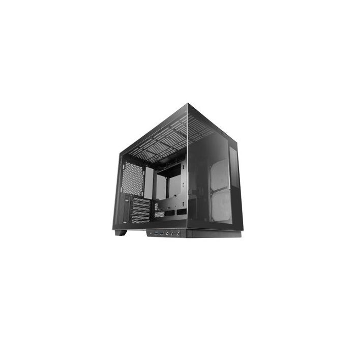 Mars Gaming MC-MIRAGE Caja Torre ATX - Pantalla IPS de 7.2” Personalizable - Cristal Templado Frontal y Lateral - Doble Camara - 7 Ranuras de Expansion - 425x360x288mm - Color Negro