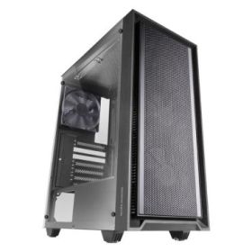 Mars Gaming MC-PMAX Caja Torre ATX - 4 Ventiladores FDB 120mm - Rejilla Frontal Metalica - Doble Camara - 7 Ranuras de Expansion - Color Negro