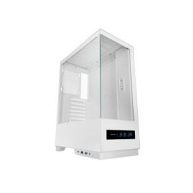 Mars Gaming MC-PULSAR Caja Torre ATX - Doble Cristal Templado - Pantalla LCD - Gestion de Cables - 453x350x196mm - Color Blanco