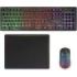 Mars Gaming MCPWX Combo Pack Gaming 3en1 - Teclado Hibrido H-Mech - Disposicion Portuguesa QWERTY PT - Raton 3200dpi - Switches HUANO - Color Negro