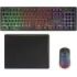 Mars Gaming MCPWX Combo Pack Gaming 3en1 - Teclado Hibrido H-Mech - Disposicion Internacional QWERTY US - Raton 3200dpi - Switches HUANO - Color Negro