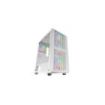 Mars Gaming MC-VAULT Caja Torre ATX - 4 Ventiladores de 120mm ARGB - Ventana Lateral de Cristal Templado - Rejilla Frontal y Superior - 7 Ranuras de Expansion - Color Blanco