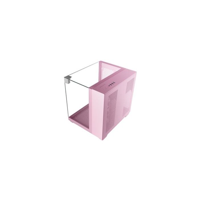 Mars Gaming MC-VISIONM Minitorre Ultracompacta - Soporte para Refrigeracion Liquida hasta 240mm - Triple Cristal Templado - Soporte MicroATX/Mini-ITX - 5 Ranuras de Expansion - 350x277x329mm - Color Rosa