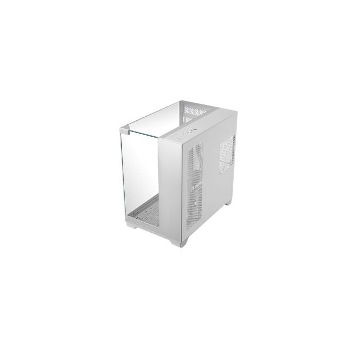 Mars Gaming MC-VISION Caja Torre ATX - Soporte para Refrigeracion Liquida - Triple Cristal Templado - Doble Camara - 7 Ranuras de Expansion - 442x421x280mm - Color Blanco