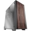 Mars Gaming MC-WOODC Caja Torre ATX - Ventilador FDB de 120mm - Panel de Cristal Cromado - Soporta Refrigeracion Liquida hasta 360mm - 7 Ranuras de Expansion - Acabado en Madera - Color Negro