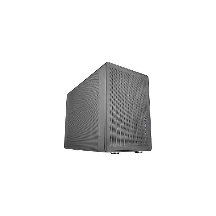 Mars Gaming MC-XPRO Minitorre Ultracompacta - Soporte MicroATX/Mini-ITX - Rejilla de Refrigeracion 360° - Ventilador Trasero de 120mm - 4 Ranuras de Expansion - 392x196x289mm - Color Negro