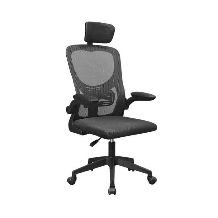 Mars Gaming MGC-ERGOPLUS Silla de Oficina Ergonomica - Reposacabezas, Soporte Lumbar y Reposabrazos Ajustable - Malla Transpirable - Asiento de Espuma - 600x620x1250mm - Color Negro