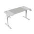 Mars Gaming MGD-ERGO140 Mesa Gaming - Altura Ajustable con 3 Posiciones - Soportes Auriculares y Bebidas - Alfombrilla XXL - Estructura Acero - 140x60x1.5cm - Acabado en Fibra de Carbono - Color Blanco