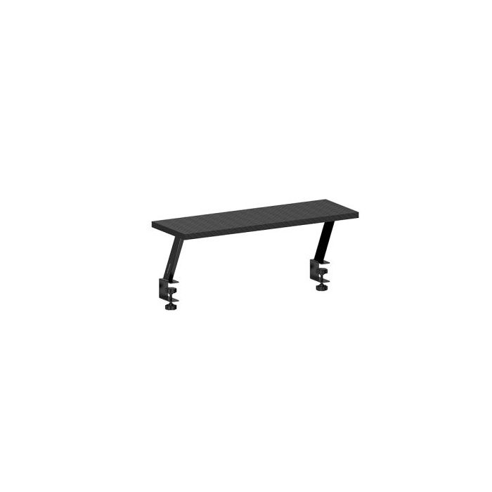 Mars Gaming MGDS Soporte Elevador de Monitor - Instalacion Rapida - Mesas hasta 33mm de Grosor - Maximo 10Kg - 60x20cm - Acabado en Fibra de Carbono - Color Negro