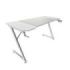 Mars Gaming MGD-X140 Mesa Gaming - Soportes Auriculares y Bebidas - Alfombrilla XXL - Estructura Acero - 140x60x1.5cm - Acabado en Fibra de Carbono - Color Blanco