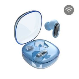 Mars Gaming MHIB2 Auriculares Bluetooth 5.4 - Microfono Integrado - Autonomia hasta 7h - Indicador LED - Semitransparente - 60x60x30mm - Color Azul