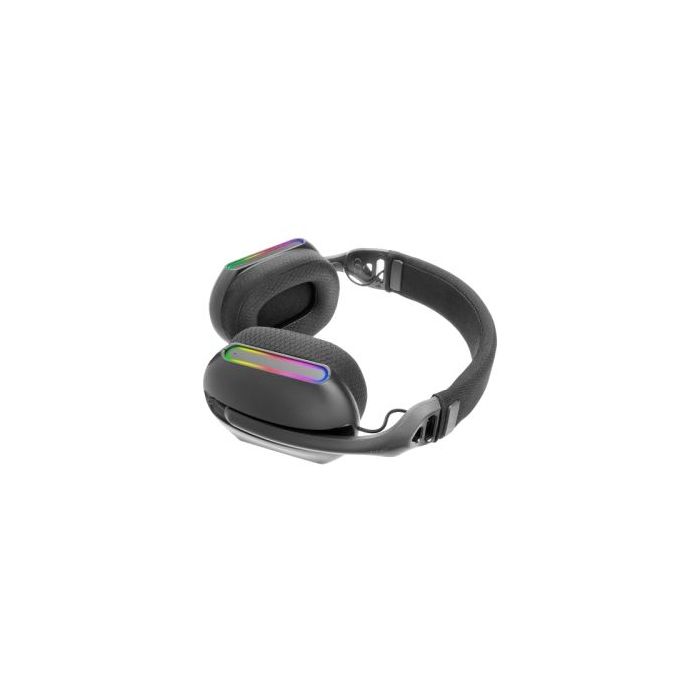 Mars Gaming MHW-PRO Auriculares Gaming Bluetooth 5.3 - Sonido 3D Envolvente 7.1 - Controles Integrados - Microfono Dual - Iluminacion ARGB - 76x200x187mm - Color Negro