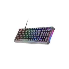 Mars Gaming MKPRO Teclado Completo Hibrido H-Mech - Switch SKN Azul - Disposicion QWERTY ES - Iluminacion RGB Chroma - 385x140x40mm - Color Negro