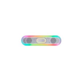 Mars Gaming MSB-ORB Altavoz Bluetooth de 20W - Luces RGB 360 Grados - Bateria de 2400mAh - Control de Volumen - Alcance hasta 10m - Color Blanco