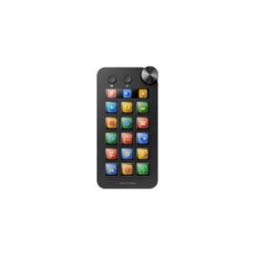 Mars Gaming MSD-NEO Dispositivo de Control para Retransmisiones/Streaming, Trabajo, Gaming - 15 Teclas LCD y 1 Boton Dual - 1 Rueda de Control - Software Personalizable - 149x76x39mm - Color Negro