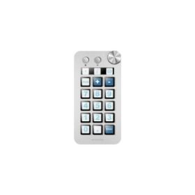 Mars Gaming MSD-NEO Dispositivo de Control para Retransmisiones/Streaming, Trabajo, Gaming - 15 Teclas LCD y 1 Boton Dual - 1 Rueda de Control - Software Personalizable - 149x76x39mm - Color Blanco