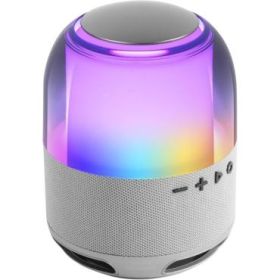 Mars Gaming MS-FLOW Altavoz Bluetooth de 15W - Luces RGB 360 Grados - Bateria de 2000mAh - Compacto - Alcance hasta 10m - Color Blanco
