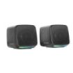 Mars Gaming MS-PRO Altavoz Compacto de 10W - Alimentacion USB - Luces RGB - Jack 3.5mm - Cable de 80cm - Color Negro