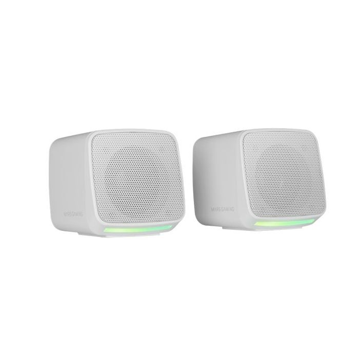 Mars Gaming MS-PRO Altavoz Compacto de 10W - Alimentacion USB - Luces RGB - Jack 3.5mm - Cable de 80cm - Color Blanco