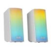 Mars Gaming MSRGB2 Altavoces Gaming de 15W - Luces RGB - Bluetooth 5.3 - Alimentacion por USB - Jack 3.5mm - Color Blanco