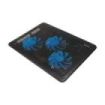 Unykach Candy C300 Base de Refrigeracion - 3 Ventiladores LED Azul - Altura Ajustable - Estructura Resistente - 2 Puertos USB - Color Negro