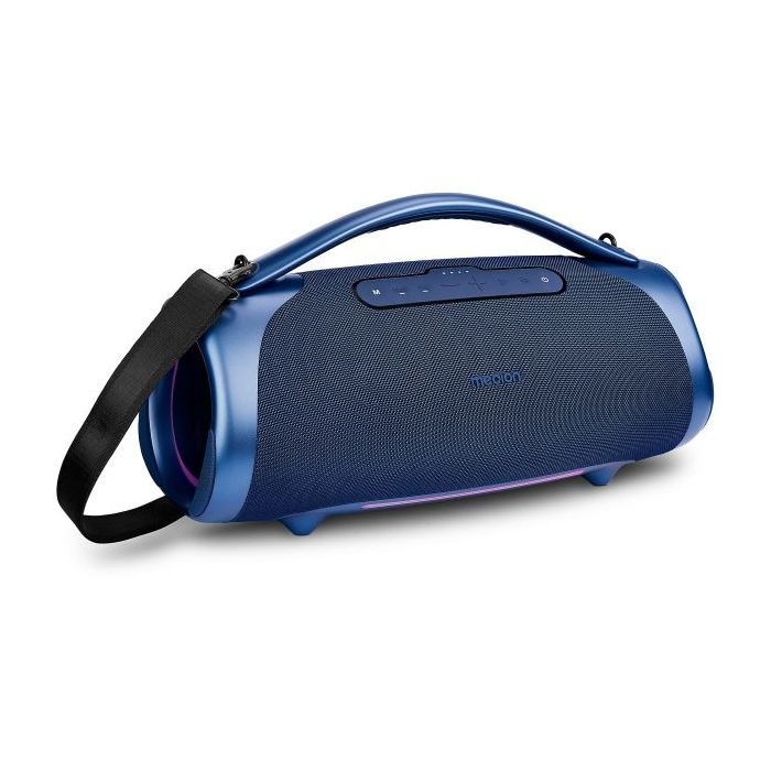 Medion Life P61768 XL Altavoz 50W + 50W RMS - Bluetooth 5.3 - Modo Broadcast - Resistente al Agua - Hasta 30 Horas de Autonomia - Iluminacion RGB - Color Azul