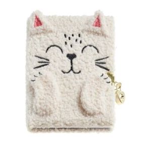 Miquel Rius Back2Fun Diario Secreto Peluche Gato - 80 Hojas Rayadas de Papel 80gr - Cierre con Llave