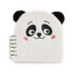 Miquel Rius Back2Fun Cuaderno Peluche Panda - 160 Hojas Lisas de Papel 80 g/m2 - Guardas Estampadas y Primera Pagina con Portadilla