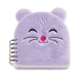 Miquel Rius Back2Fun Cuaderno Peluche Hamster - 160 Hojas Rayadas de Papel 80 g/m2 - Guardas Estampadas y Primera Pagina con Portadilla