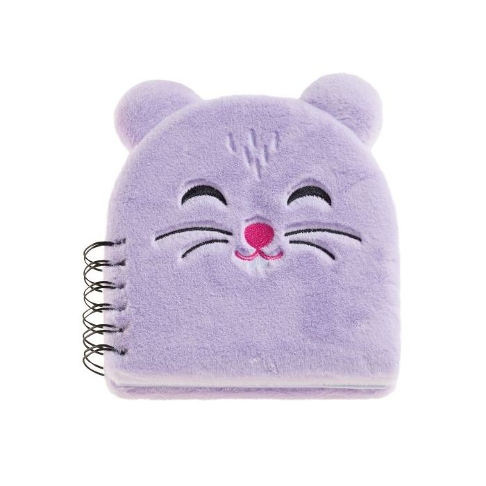 Miquel Rius Back2Fun Cuaderno Peluche Hamster - 160 Hojas Rayadas de Papel 80 g/m2 - Guardas Estampadas y Primera Pagina con Portadilla