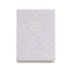 Miquel Rius Back2Fun Cuaderno Encolado con Cubierta de Purpurina Blanco y Patch de Silicona - 96 Hojas Punteadas de Papel 100 g/m2