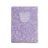 Miquel Rius Back2Fun Cuaderno Encolado con Cubierta de Purpurina Lila y Patch de Silicona - 96 Hojas Punteadas de Papel 100 g/m2