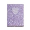 Miquel Rius Back2Fun Cuaderno Encolado con Cubierta de Purpurina Lila y Patch de Silicona - 96 Hojas Punteadas de Papel 100 g/m2