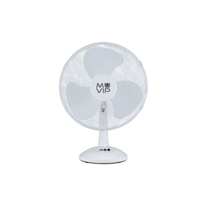 Muvip Ventilador de Sobremesa - 50W - 3 Velocidades - Color Blanco