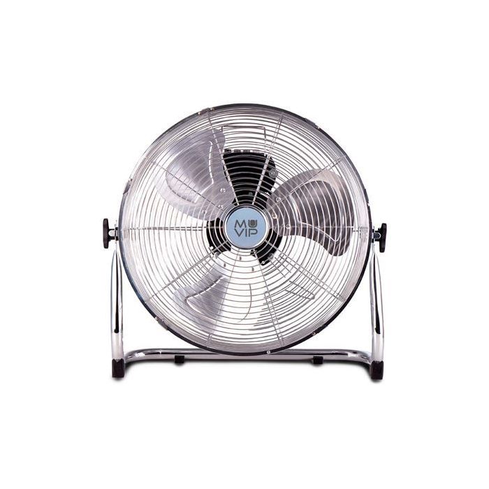 Muvip Ventilador Industrial de Suelo - 55W - 3 Velocidades - Color Plata