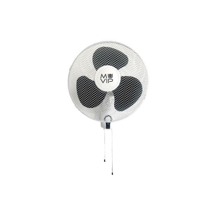 Muvip Ventilador de Pared - 45W - 3 Velocidades - Color Blanco