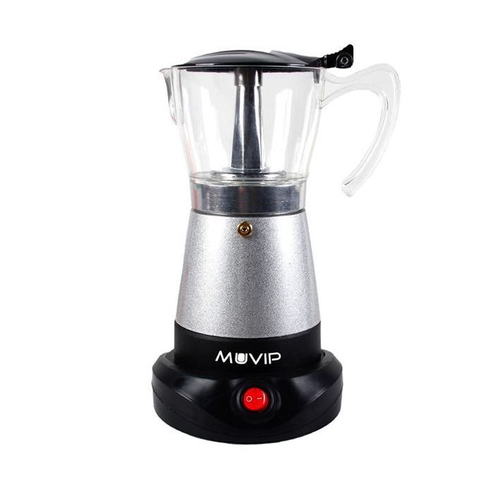 Muvip Cafetera de Goteo - Eléctrica - 480W - Calefactor integrado - Contenedor transparente - Capacidad para 6 Tazas