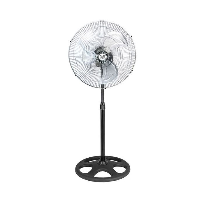 Muvip Ventilador Industrial de Pie - 75W - 45cm - 3 Velocidades - Color Plata/Negro